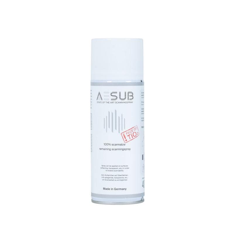 AESUB White – Washable Anti-Reflective Spray for 3D Scanning