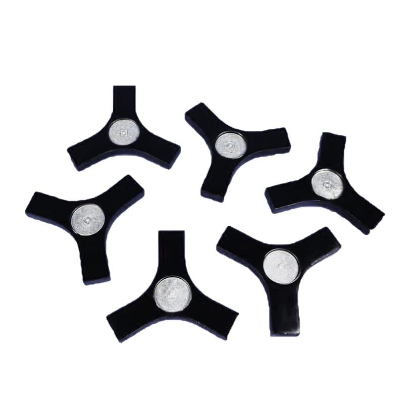 Set of 6 Reference Sphere Pedestals with Magnet Plate