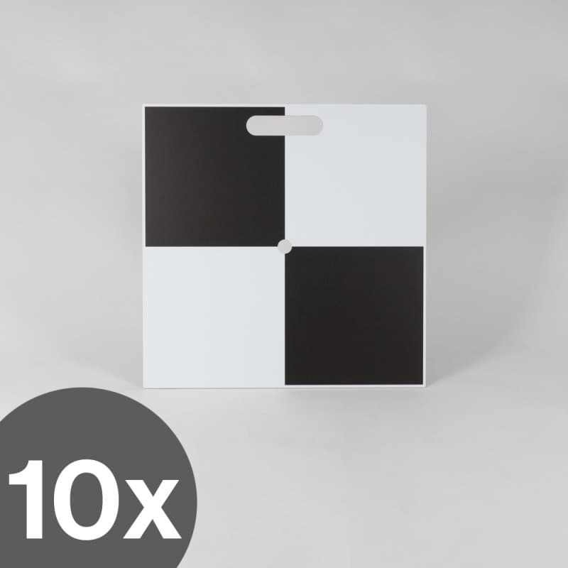 Set of 10 Ground Control Points 50×50 cm with Carrying Handle