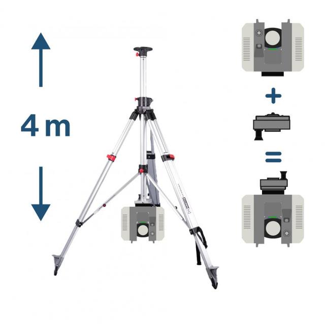 2-Way Telescope Tripod with Safety Adapter for Leica RTC360