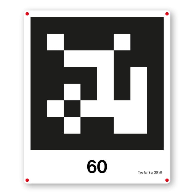 Set of 20 Magnetic AprilTags (20×20 cm)