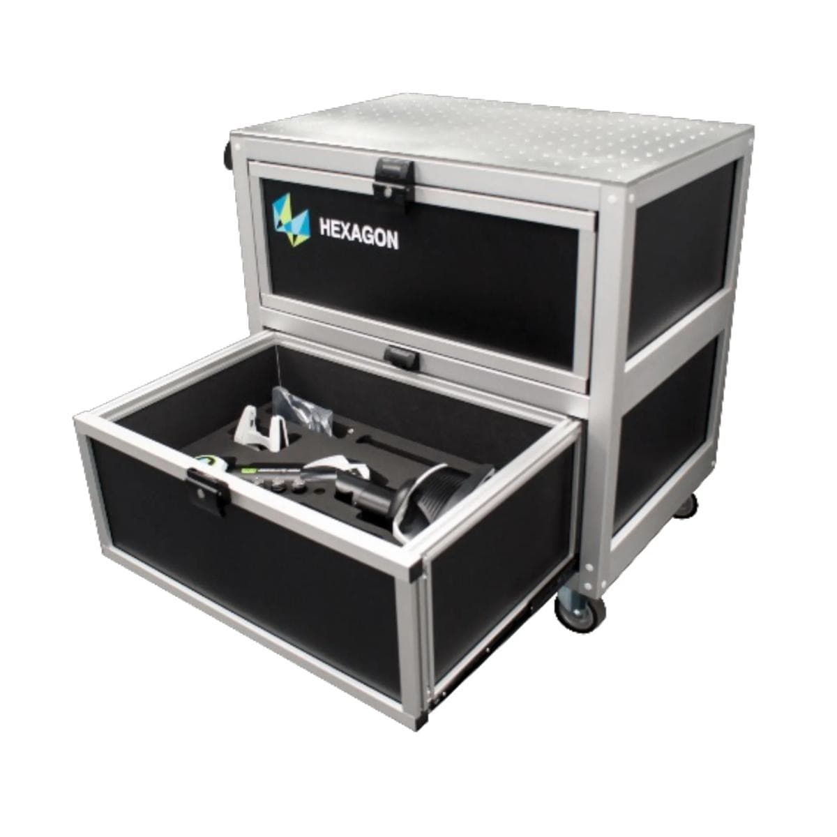 Hexagon Portable Base Station (910 × 610 mm) – Mobile Workstation for Absolute Arm