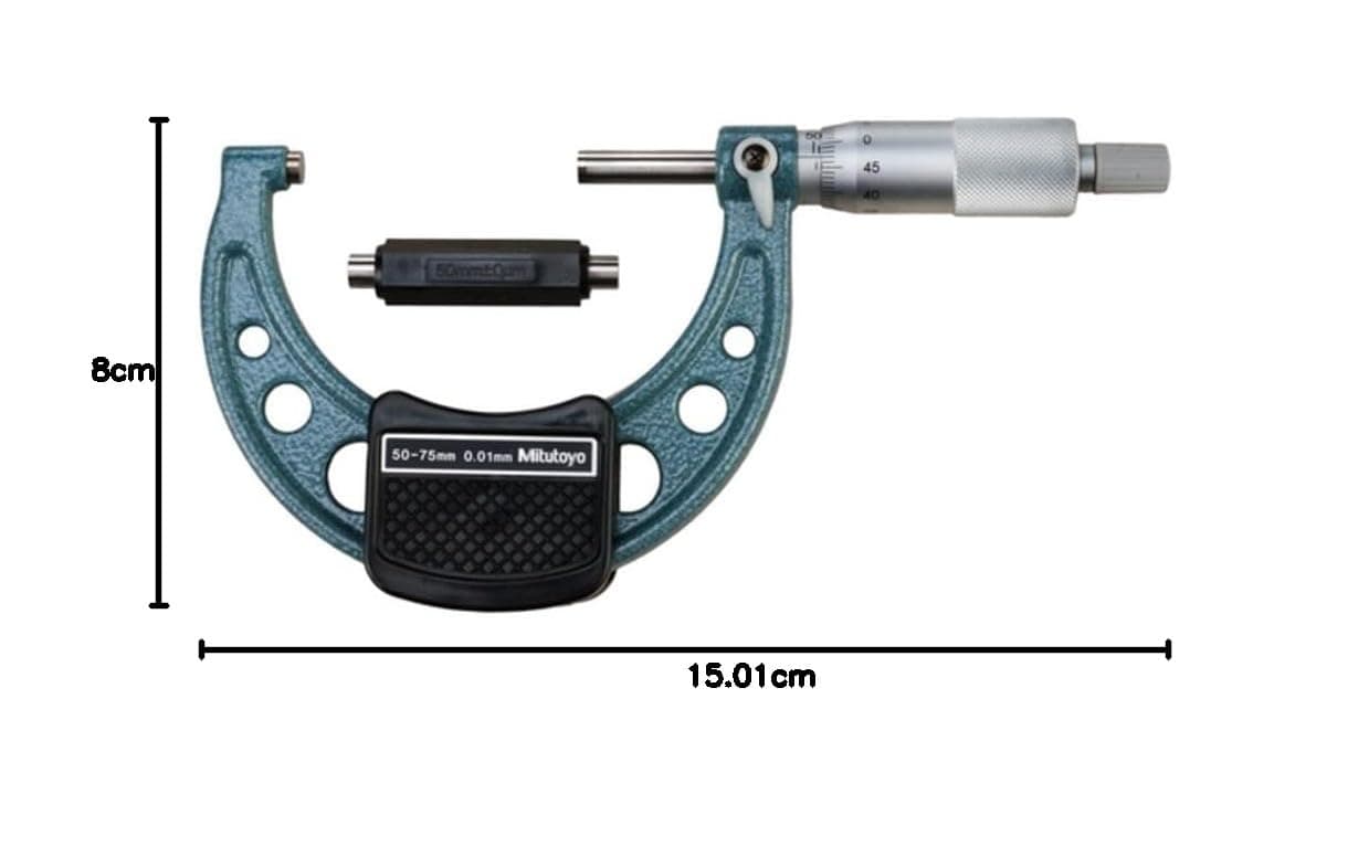 Mitutoyo 103-129 Outside Micrometer 0–25 mm, 0.001 mm Graduation